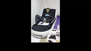 【Latex】ラバー中毒者、アネロスを挿入してオナニー【Hentai】
