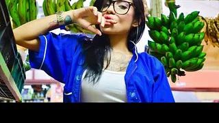 Tattooed Latina Gets Oiled Up and Gags on Fucking Cock in Sloppiest Deepthroat