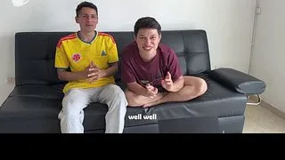 A football match has two friends so tense that they decide to confess they're not as straight as they seem and they have anal sex - RELAXINGADRIAN