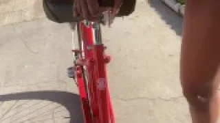 DEMI SUTRA rides a bike through her republican neighborhood and squirts