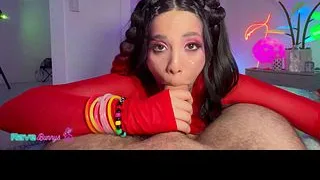 Red Bows, Glitter Freckles: Gigi Star Owns The Blacklit Room Tonight!