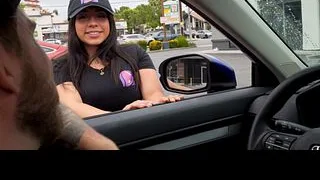 I Pick up Big Booty Slut Taco Bell Worker and Fuck Her in my Car! Melztube, Steve Rickz