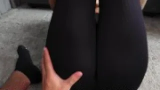 My gym Trainer Helps me with my stretching session and we endend up FUCKING! - Abella olsen