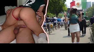 INFLUENCER aficionada COGE con FAN POR DINERO en el ECUADRO vs MÉXICO!! Eyaculando Dentro de su Vagina en el Mundial!!