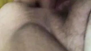 fat hairy pussy pounded by dildo