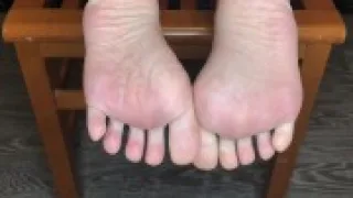 student girl in black nike socks after study show socks and foot fetish pov
