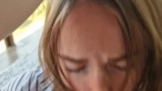Waited a month for a blowjob, filled a cutie with cum with a bob