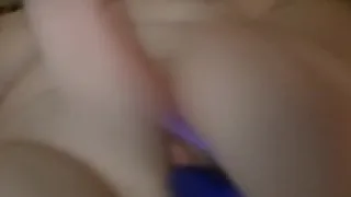 Busty milf pounding her pussy until she squirts (uncensored)