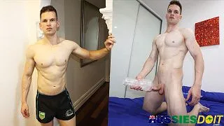 Muscular Jock Jax Introduces Himself While Fucking Fleshlight