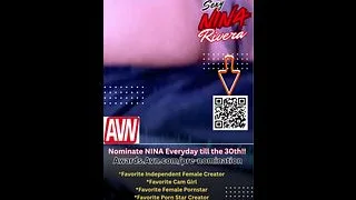 Nominate Sexy Nina Rivera for the AVN Fan Voting Awards