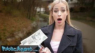 Public Place Blowjob and then OUTSTANDING Sex with Hot Babe - Public Agent